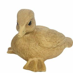 Duck Figurine mallard decoy sculpture vtg Santee